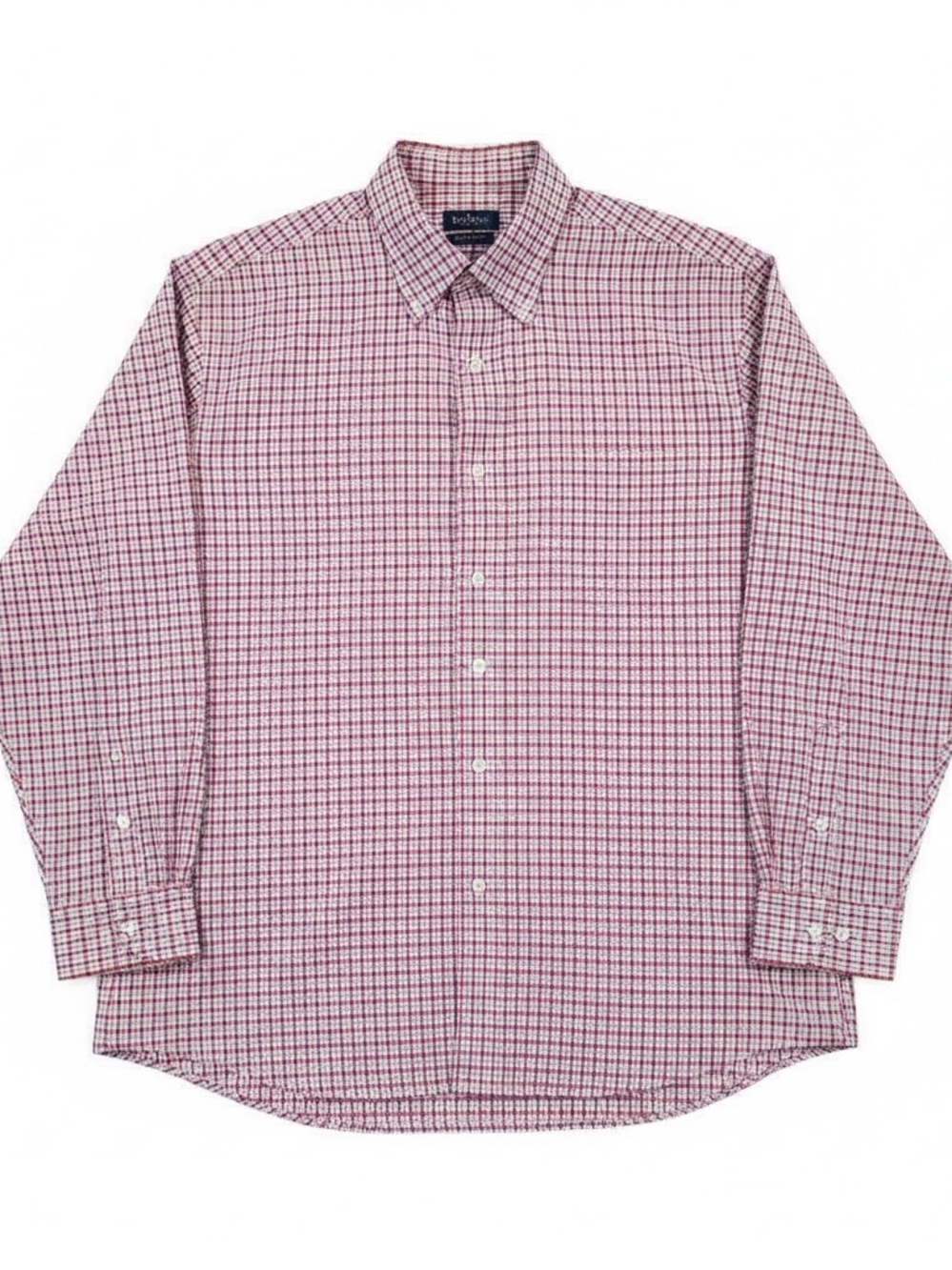 Club Room Red and Blue Checked Button-Down Shirt